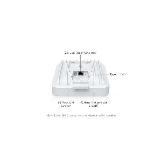 Modem 5G pentru exterior UniFi Ubiquiti 3.4 Gbps cu Dual SIM, U5G-Max-Outdoor